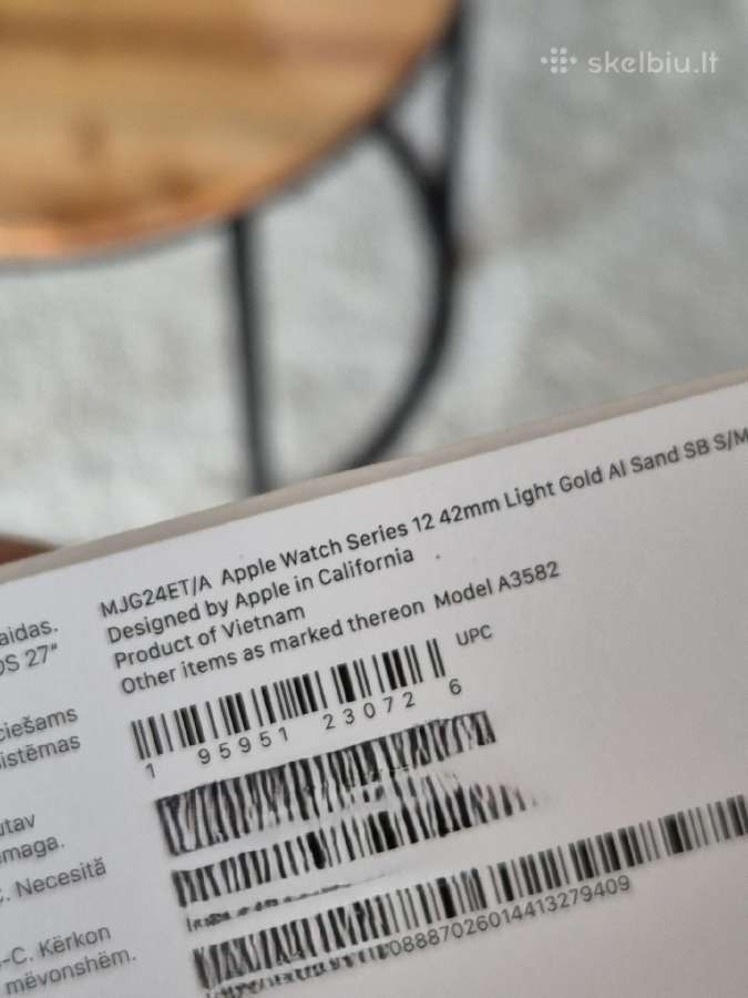 Apple Watch Series 12 GPS + Cellular 42mm Gold - nuotraukos Nr. 3