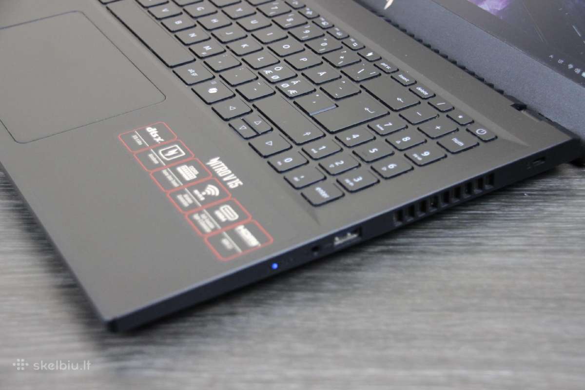 Acer Nitro R7 Rtx 4050 6gb Fhd Ips 165hz ddr5 - nuotraukos Nr. 4