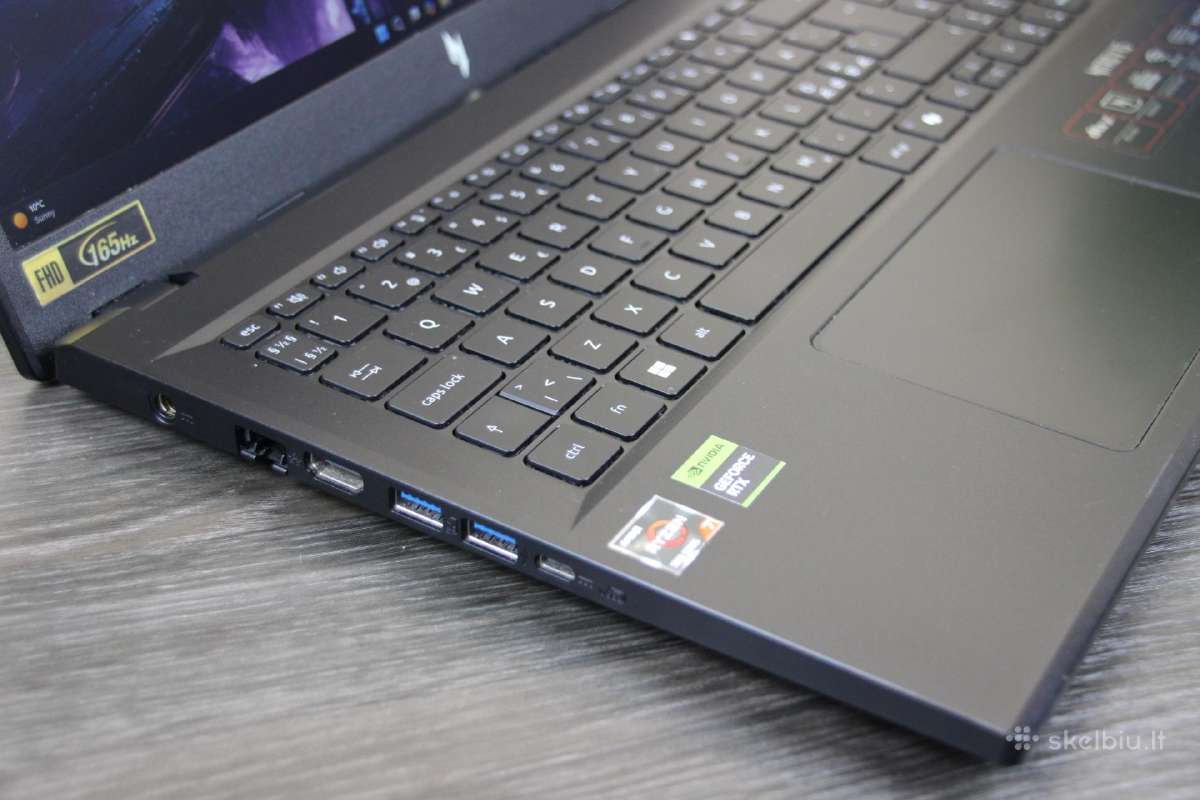 Acer Nitro R7 Rtx 4050 6gb Fhd Ips 165hz ddr5 - nuotraukos Nr. 6