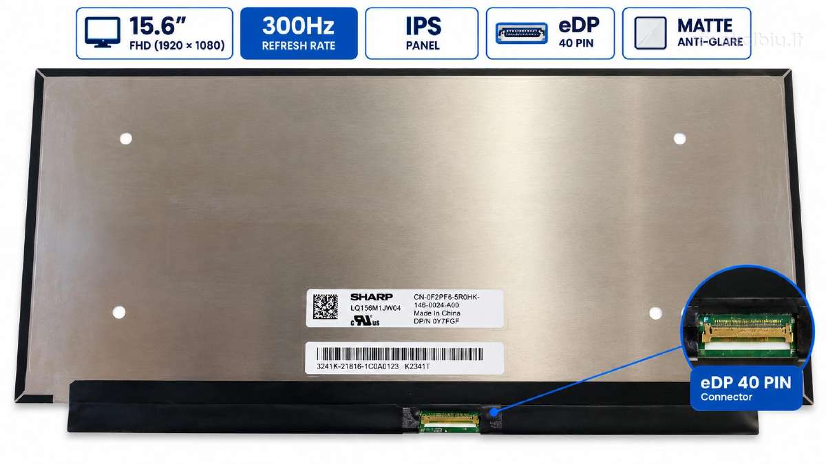 Dell Alienware m15 R3 dalys - nuotraukos Nr. 2