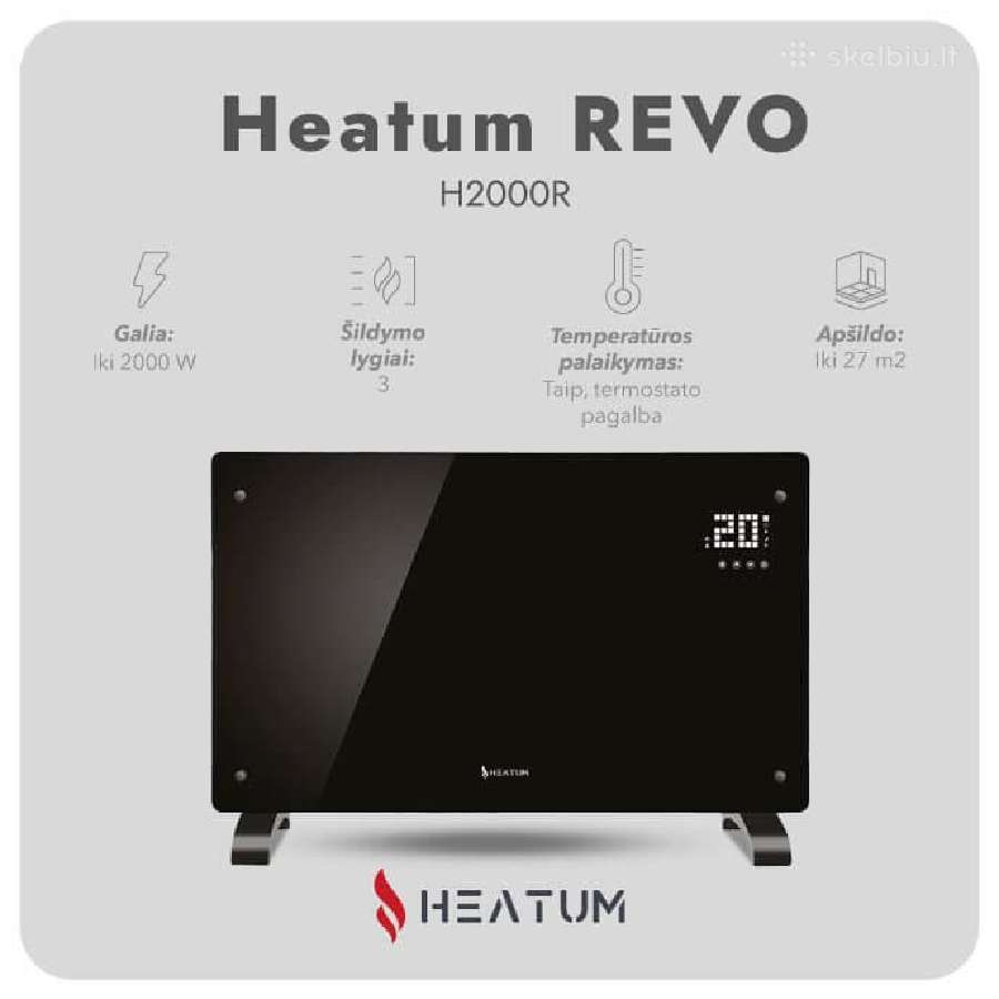 Konvekcinis šildytuvas radiatorius Heatum Revo - nuotraukos Nr. 2