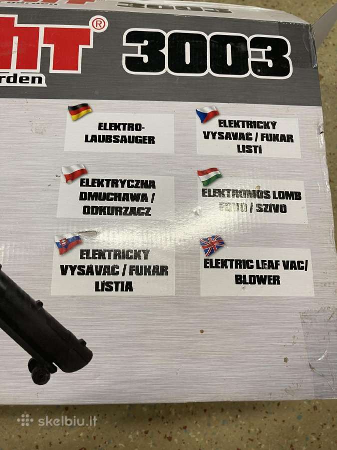 Hecht elektrinis lapų pūstuvas–siurblys, 3300 - nuotraukos Nr. 3
