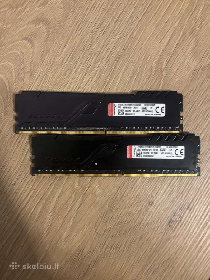 Hyperx Fury Ddr4 16gb (28gb) 2666 MHz - nuotraukos Nr. 3