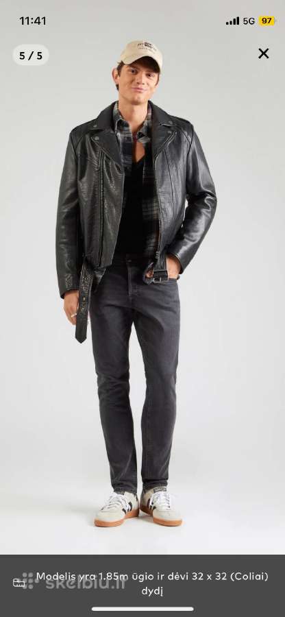Nauji neispakuoti Jack&jones juodi dzinsai W38/34 - nuotraukos Nr. 3