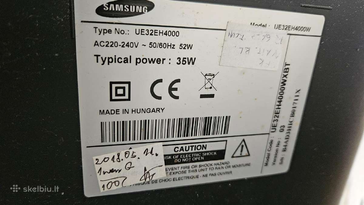 Televizorius Samsung 32" - nuotraukos Nr. 2