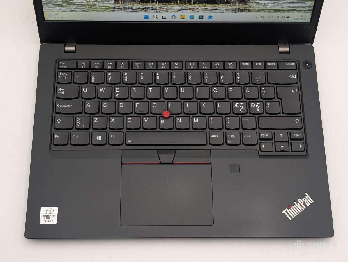 Thinkpad L14 i5-10210u/16gb/256gb Darbui - nuotraukos Nr. 4