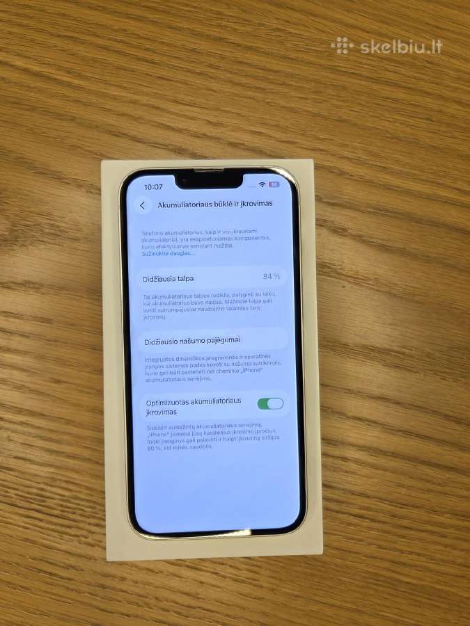 iPhone 14 128gb 84% Starlight - nuotraukos Nr. 6