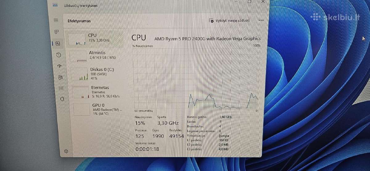 Kompiuteris darbui Ryzen 5 / 16 GB RAM - nuotraukos Nr. 5