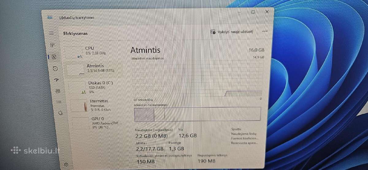 Kompiuteris darbui Ryzen 5 / 16 GB RAM - nuotraukos Nr. 6