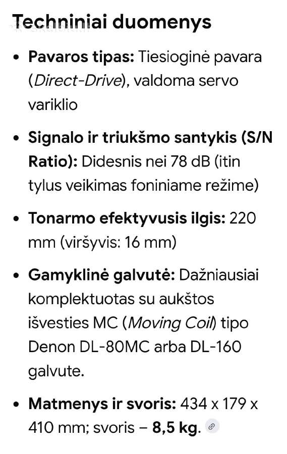Denon Dp-47f plokštelių grotuvas - nuotraukos Nr. 18