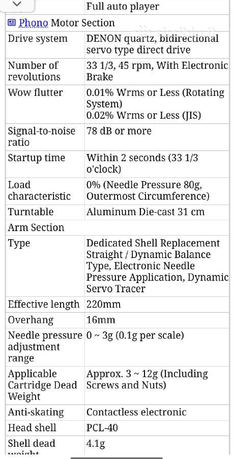 Denon Dp-47f plokštelių grotuvas - nuotraukos Nr. 19