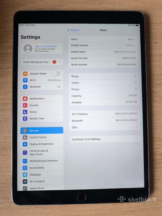 iPad Pro 10.5 - nuotraukos Nr. 2