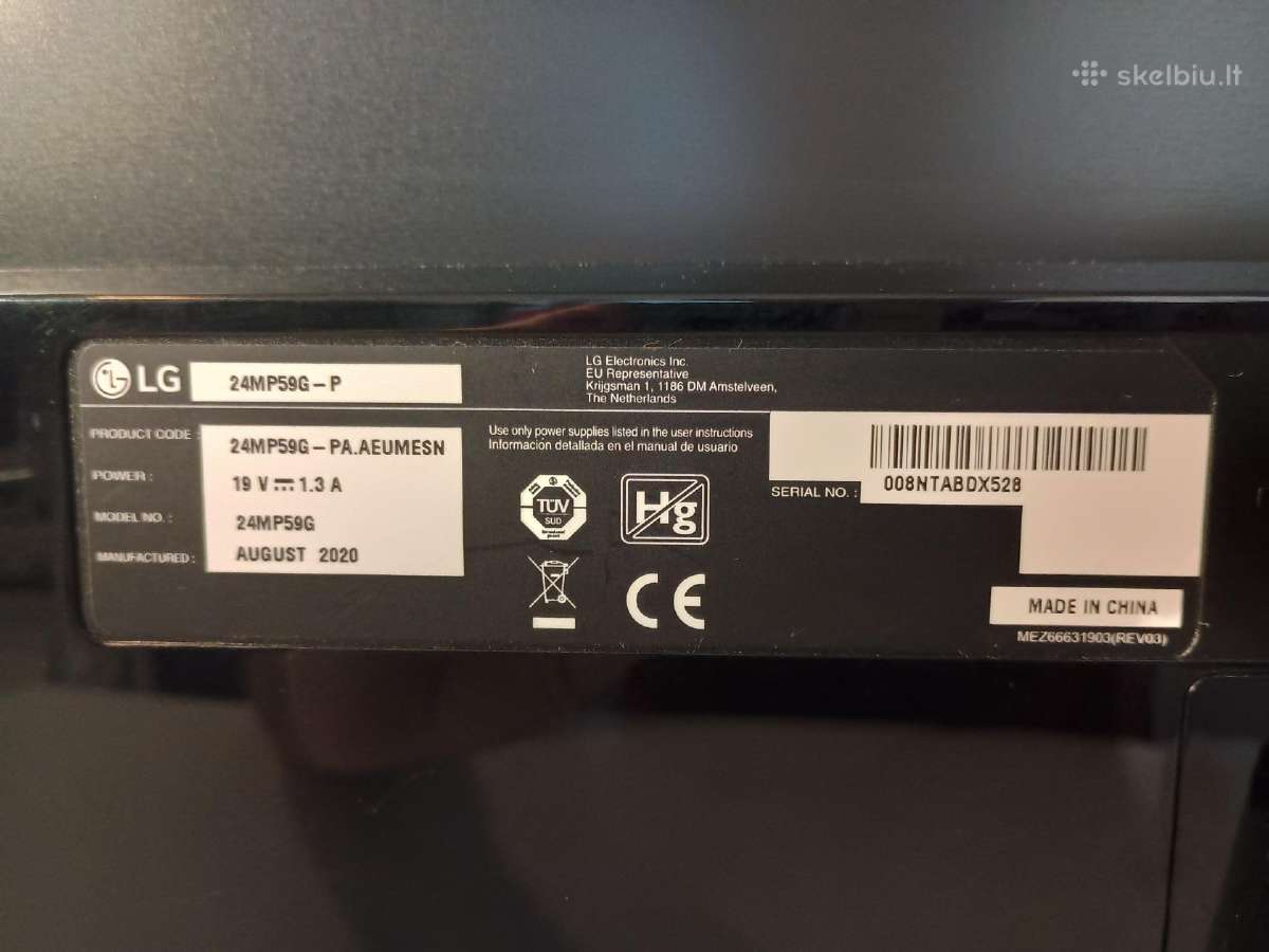 LG 24mp59g-p 24" Full HD Ips monitorius – 75 Hz - nuotraukos Nr. 6