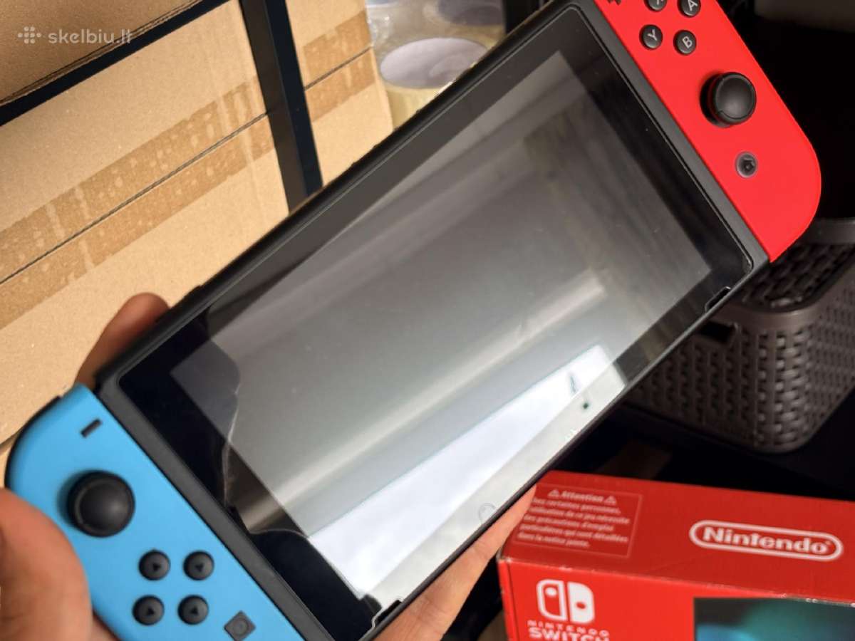 Apynaujis Nintendo Switch V2 32gb Neon Blue & Red - nuotraukos Nr. 6