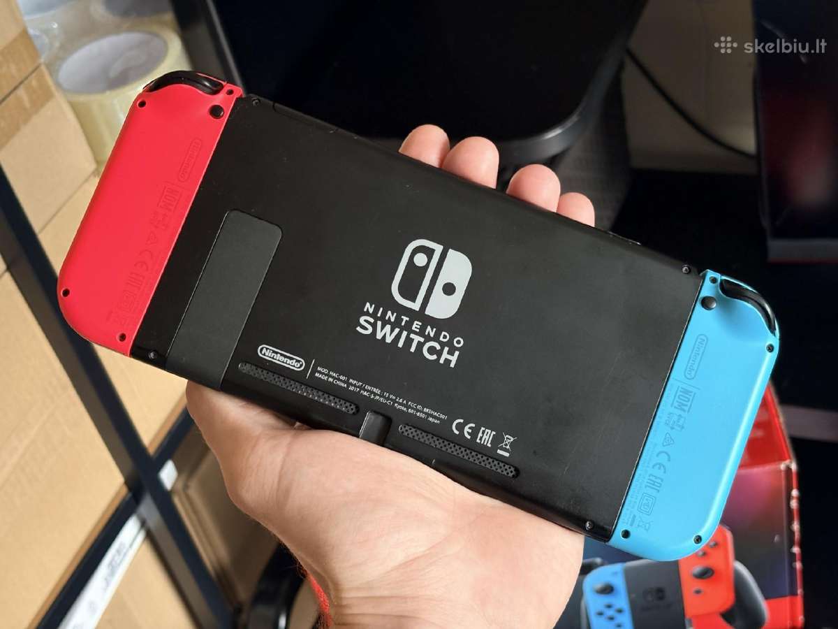Apynaujis Nintendo Switch V2 32gb Neon Blue & Red - nuotraukos Nr. 7