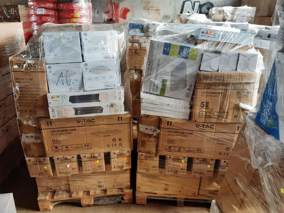 Apšvietimo prekės paletėmis didmeninis pasiūlymas - nuotraukos Nr. 8