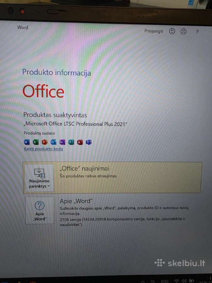 Lenovo X1 Carbon Gen 9. i5- 1135g7. - nuotraukos Nr. 6