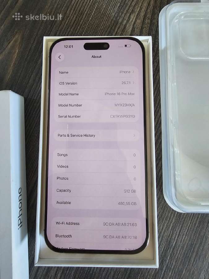 Apple iPhone 16 Pro Max 512gb - nuotraukos Nr. 5