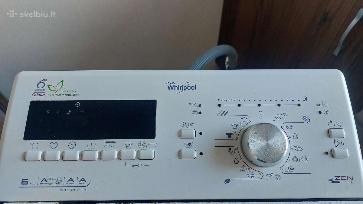 Naudota Whirlpool skalbimo mašina, 6kg - nuotraukos Nr. 3