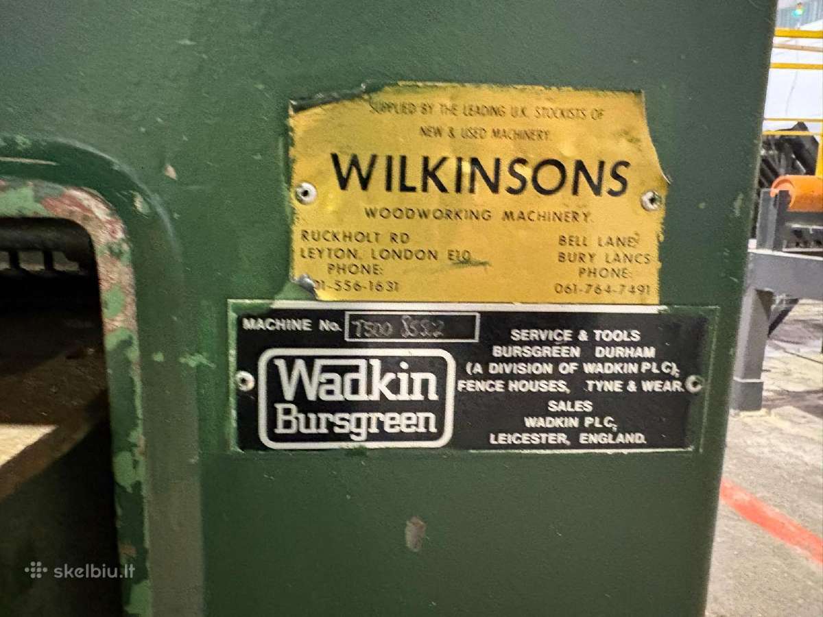 Reismusinės obliavimo staklės Wadkin Bursgreen T50 - nuotraukos Nr. 8