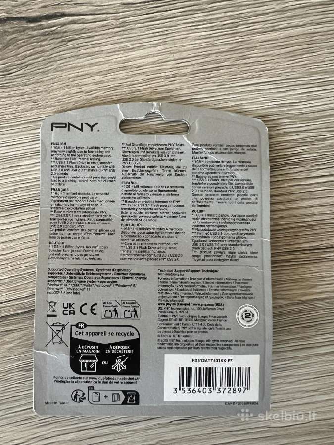 Pny 512 GB Usb 3.1 Flash Drive - nuotraukos Nr. 2