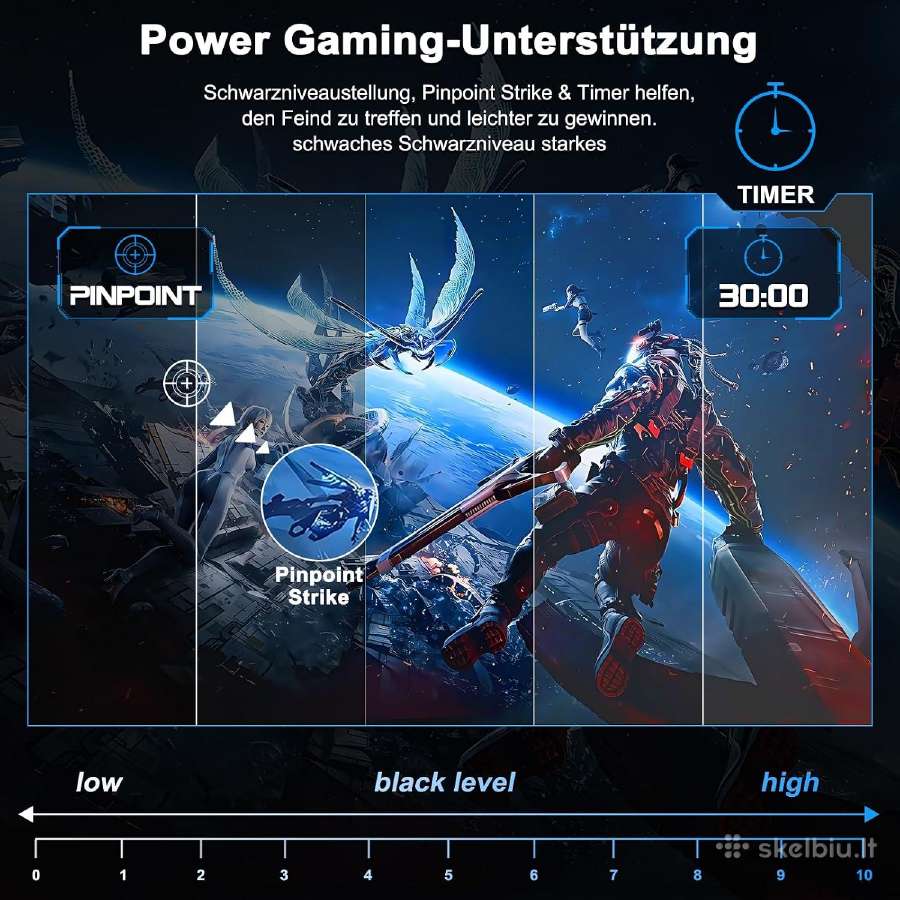 Naujas Lenktas 24" (160hz) Fhd 1 ms Gaming - nuotraukos Nr. 4