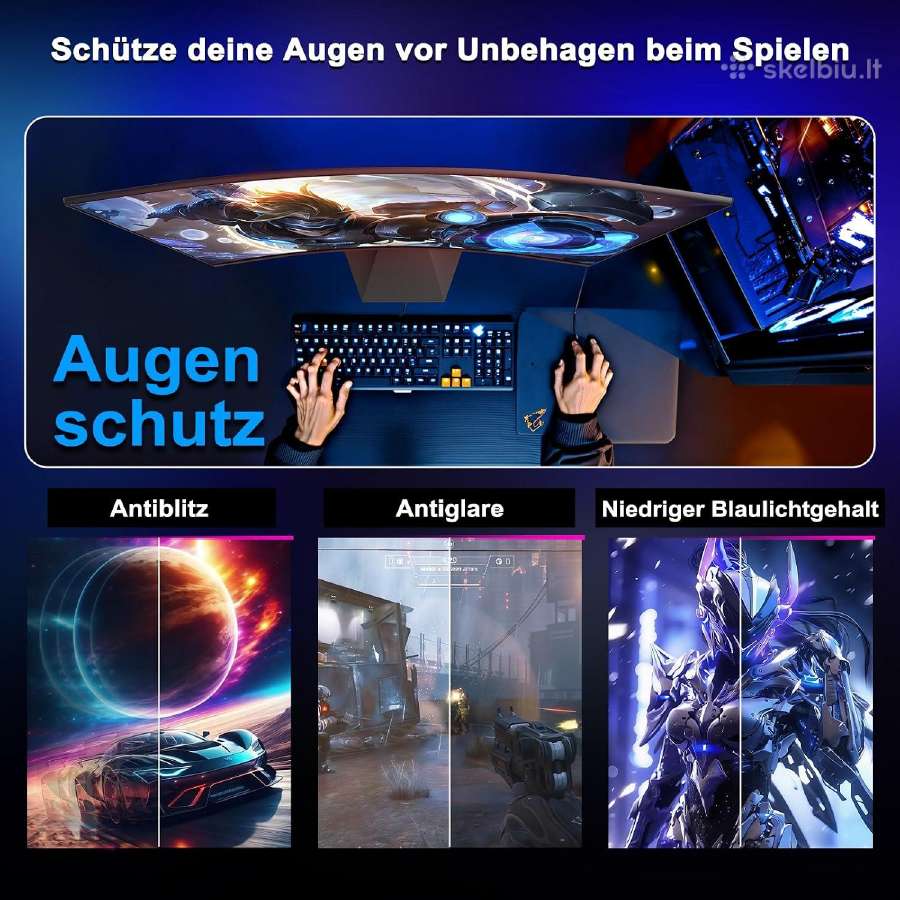Naujas Lenktas 24" (160hz) Fhd 1 ms Gaming - nuotraukos Nr. 8