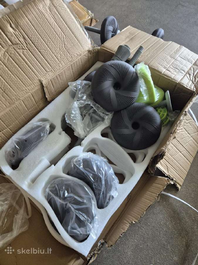 Minkštų hantelių ir štangos komplektas – 20 kg - nuotraukos Nr. 4
