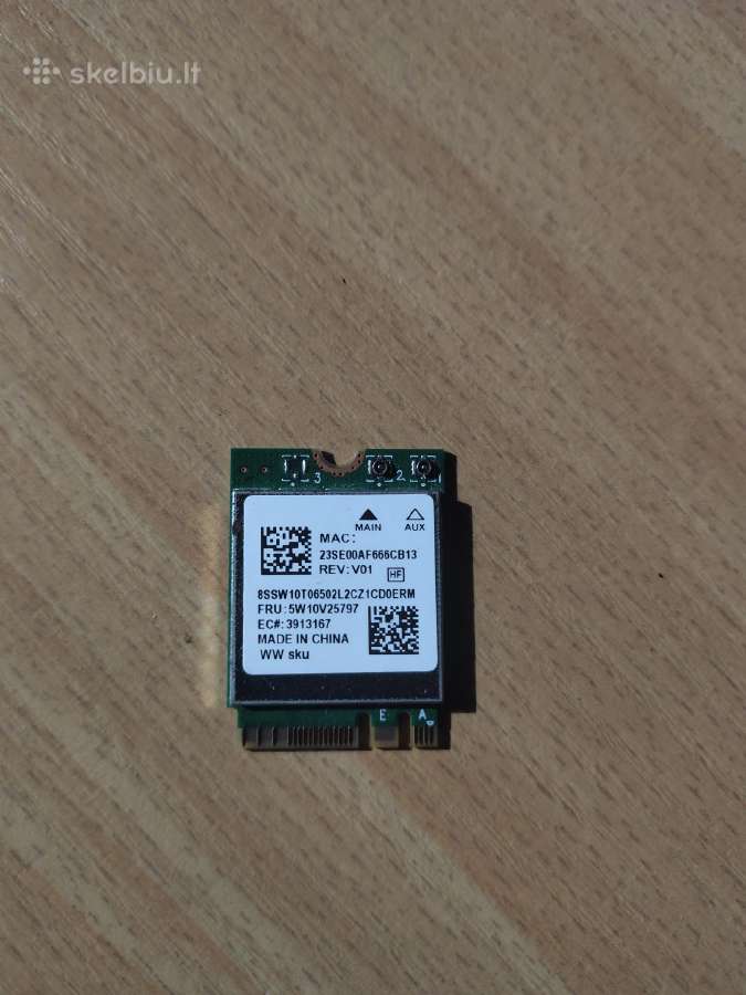 Belaidžio ryšio adapteris Lenovo Rtl8852ae WiFi 6 - nuotraukos Nr. 2