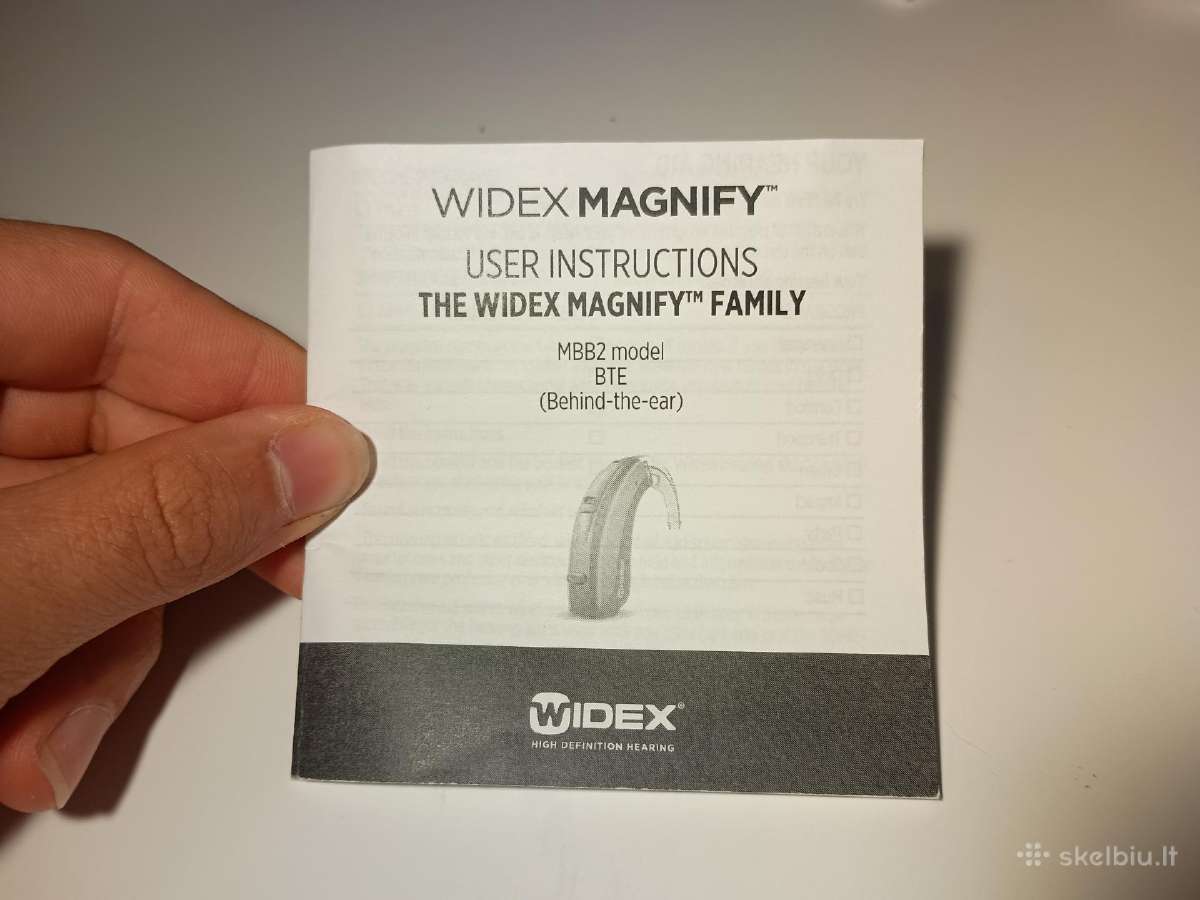 Widex Mbb3d 100 klausos aparatų komplektas – 2vnt - nuotraukos Nr. 3