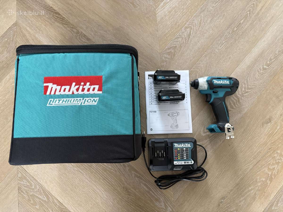 Makita smūginio suktuko komplektas Td111dsaj - nuotraukos Nr. 3