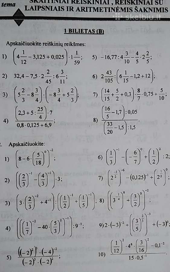 Matematikos teminio kartojimo uždavinynas 11-12 kl - nuotraukos Nr. 6
