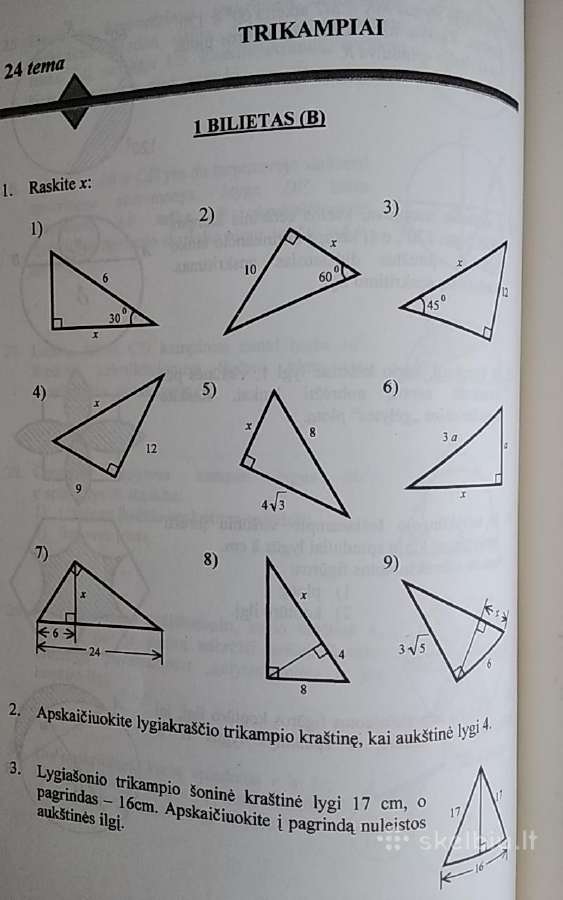 Matematikos teminio kartojimo uždavinynas 11-12 kl - nuotraukos Nr. 9
