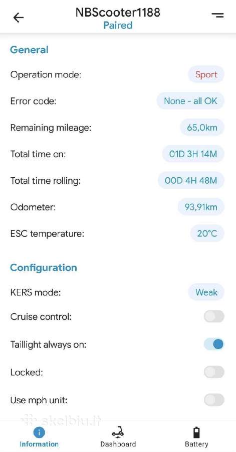 Kaip naujas Ninebot Max G30 rida 94km su garantija - nuotraukos Nr. 12