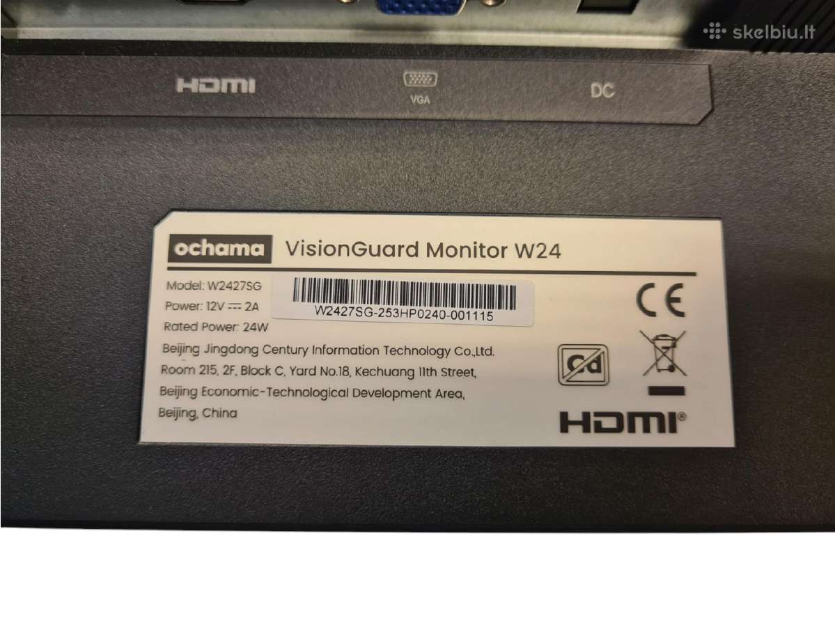 Monitorius Ochama W24 (W2427sg) 23.8 Full HD - nuotraukos Nr. 8