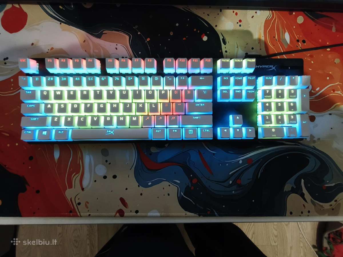 Hyperx pudding us English mygtukai, balta - nuotraukos Nr. 2