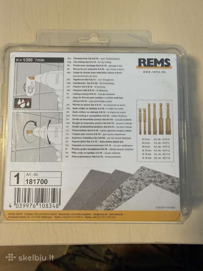 Rems deimantiniu graztu 6-8-10 rinkinys naujas - nuotraukos Nr. 5