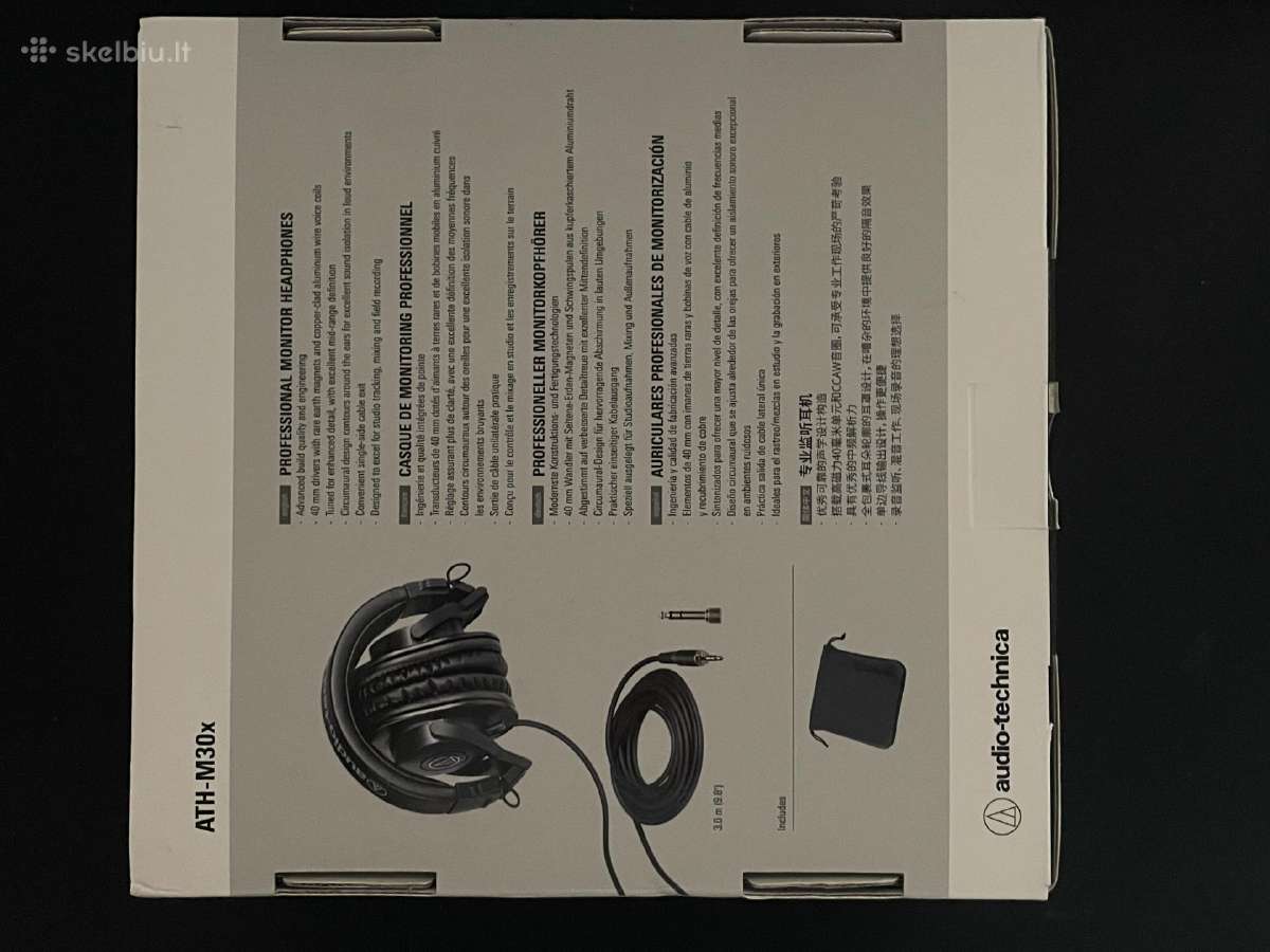 Audio-technica Ath-m30x - nuotraukos Nr. 7