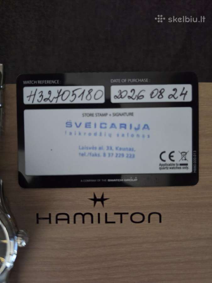 Vhriskas laikrodis Hamilton - nuotraukos Nr. 9