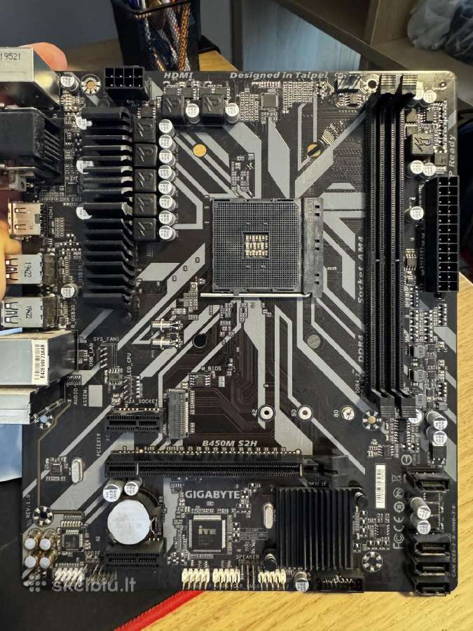 Gigabyte B450m S2h Motininė Plokštė - nuotraukos Nr. 2