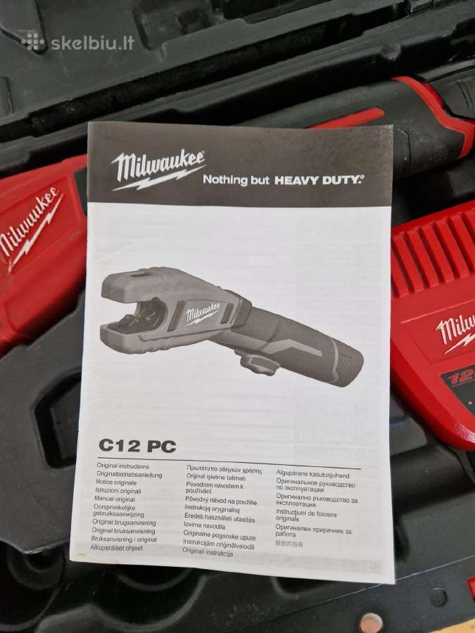 Vamzdžių pjaustyklė Milwaukee C12 Pc - nuotraukos Nr. 2