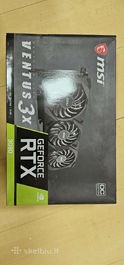 Vaizdo plokštę Msi Rtx 3090 Ventus 3x 24g Oc - nuotraukos Nr. 3