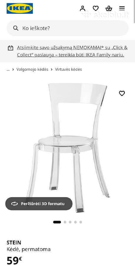 Ikea kėdė - nuotraukos Nr. 5