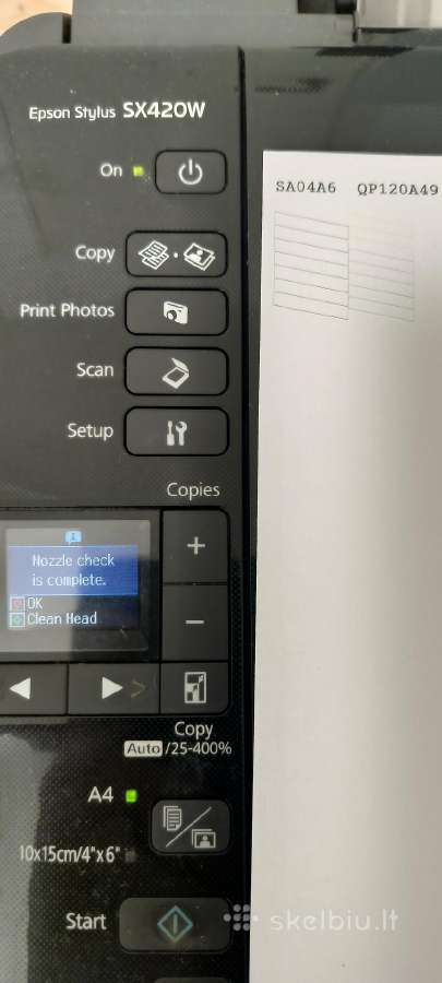 Epson Stylus Sx420w. WiFi,naujos kasetės. - nuotraukos Nr. 2