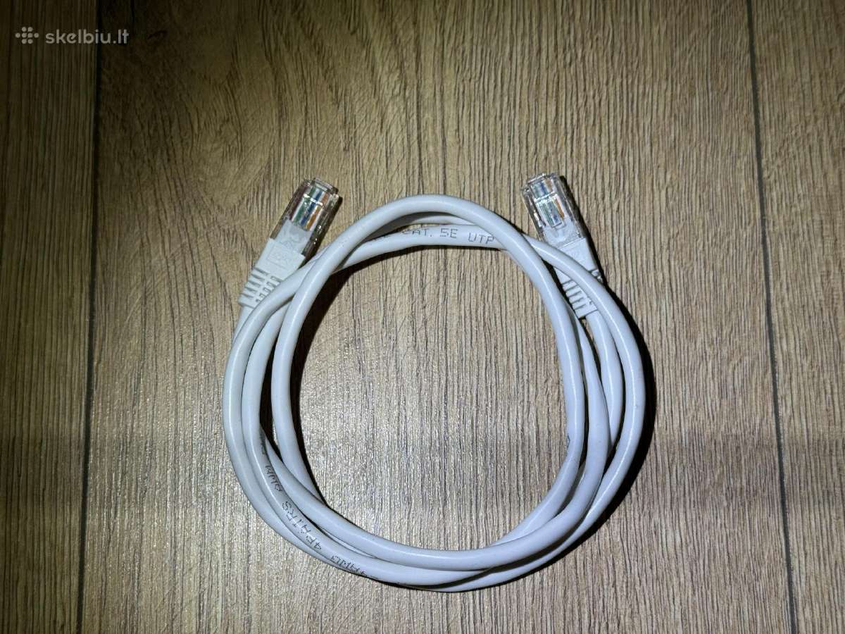 1.2m Cat 5e Ethernet kabelis, baltas - nuotraukos Nr. 2