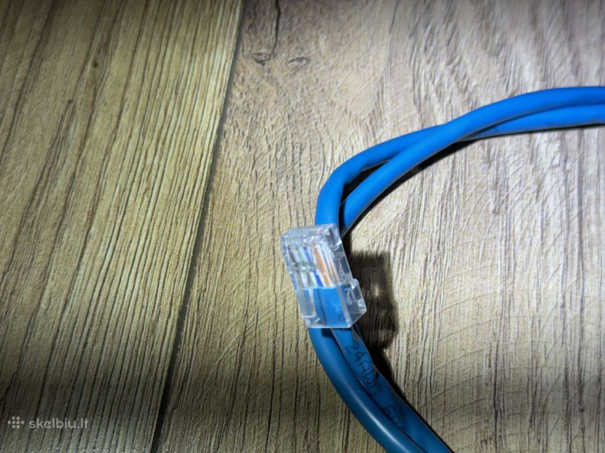 1m Cat 5e Ethernet kabelis, mėlynas - nuotraukos Nr. 3