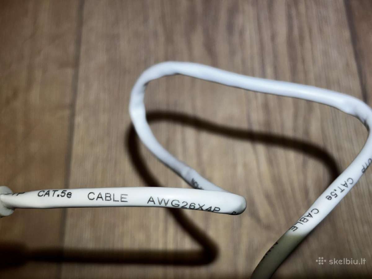 1m Cat 5e kabelis, pilkas - nuotraukos Nr. 4