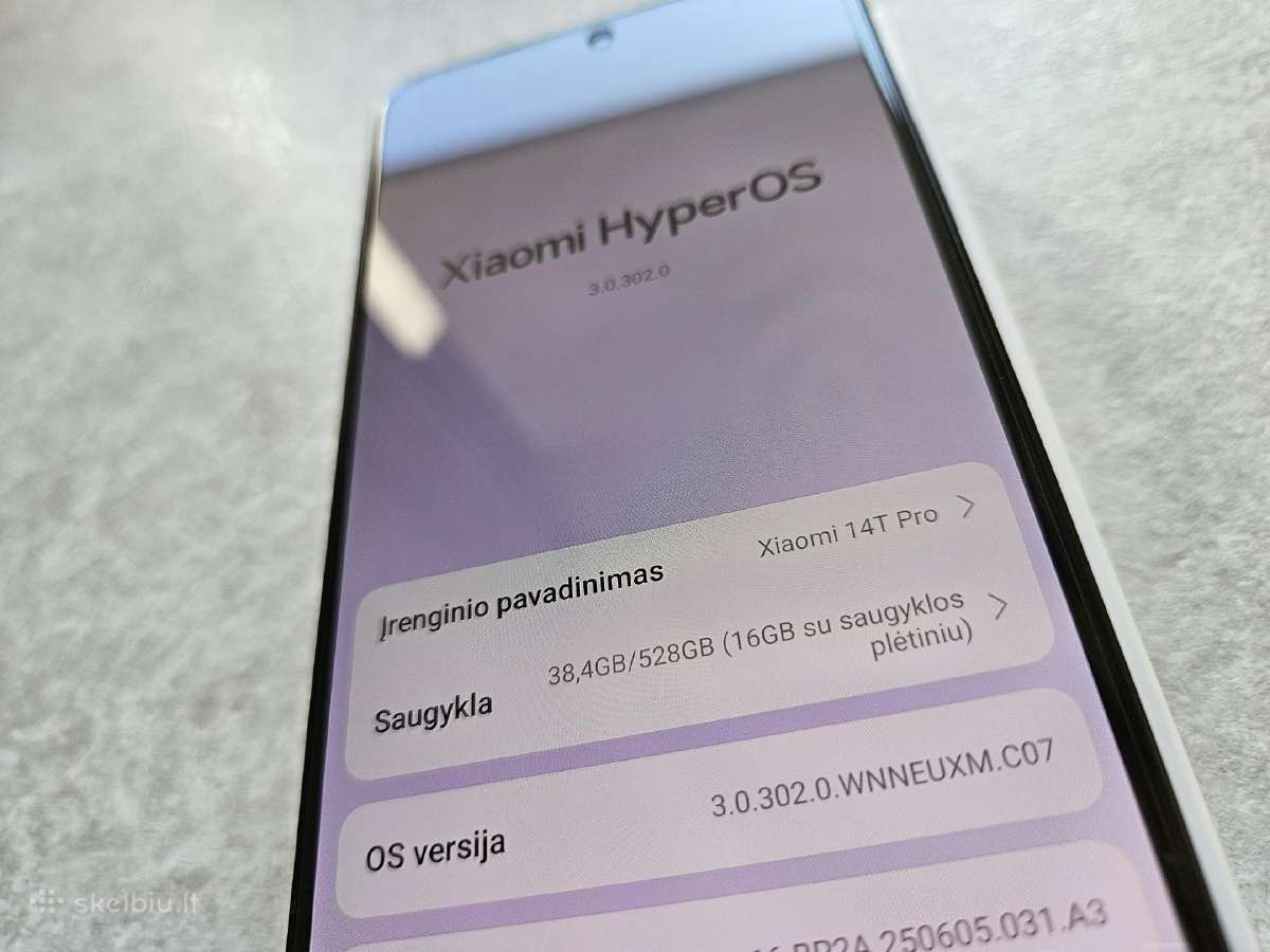 Idealios būklės Xiaomi 14t Pro 512 GB telefonas - nuotraukos Nr. 3