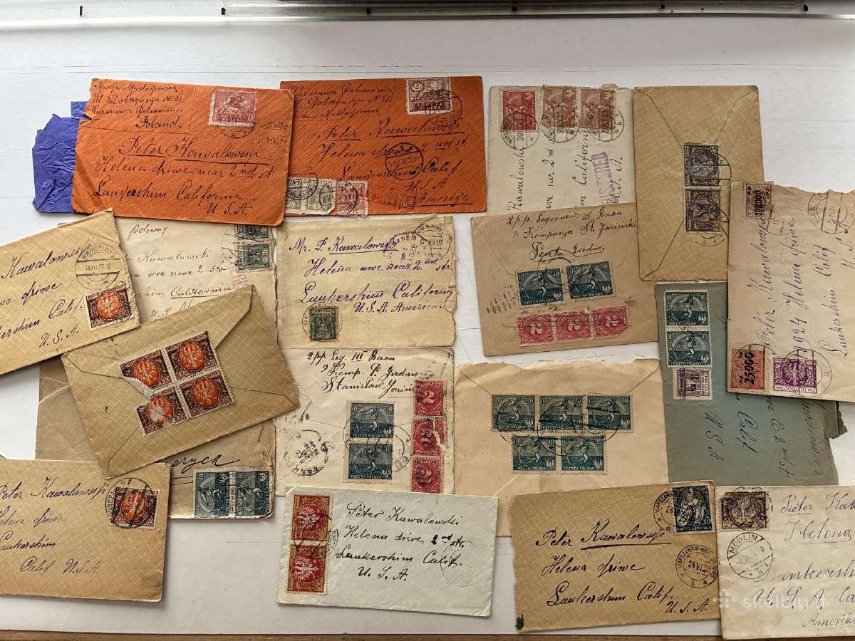 Vokai su pašto ženklais nuo 1904 metų - nuotraukos Nr. 2
