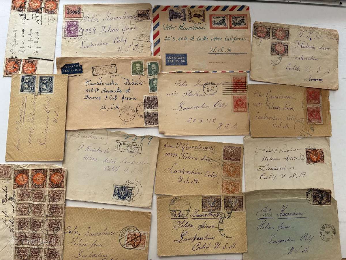 Vokai su pašto ženklais nuo 1904 metų - nuotraukos Nr. 3